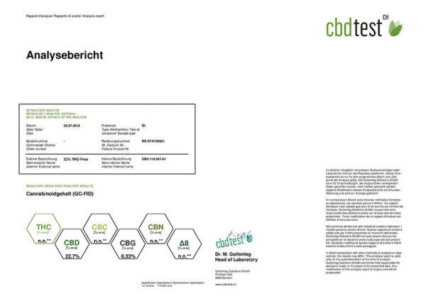 Vollspektrum CBD Öl Low-THC 22,7% 10ml + Hanf-Extrakt 10ml Set