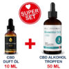 Vollspektrum CBD Öl 6,5% 10ml + Hanf-Extrakt 50ml Vorteils-Set