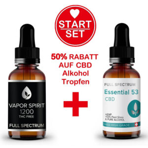 Vollspektrum CBD Öl Low-THC 12,9% 10ml + Hanf-Extrakt 10ml Set