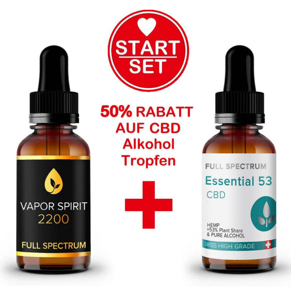 Vollspektrum CBD Öl 23,2% 10ml + Hanf-Extrakt 10ml Set