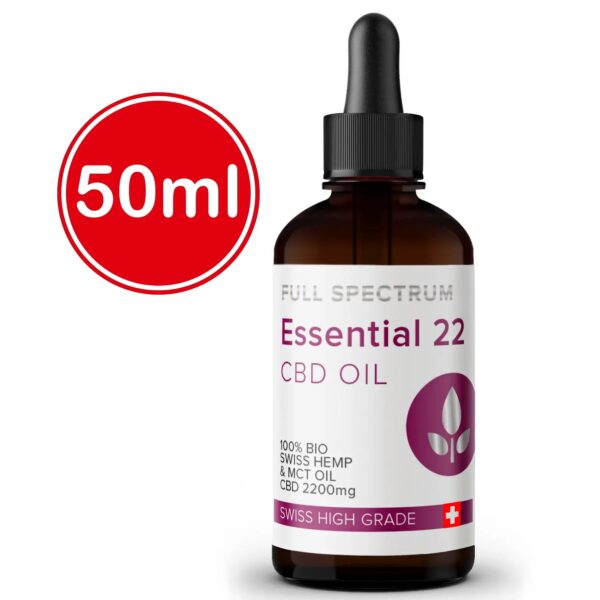 Essential Vollspektrum CBD Hanföl aus biologischem Anbau – 22% (11000mg)