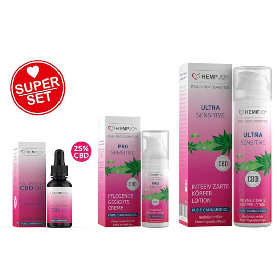 HEMPJOY Hanf Kosmetik: Super-Set alle 3 Artikel