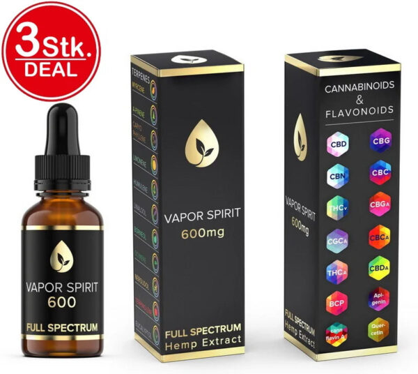 Vollspektrum CBD Öl 6.5% 10ml 3 Stk.