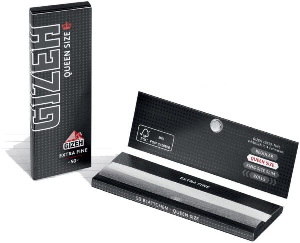 GIZEH Black Queen Size 44 x 78 mm