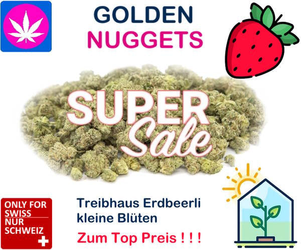 Golden Nuggets Erdbeerli CBD