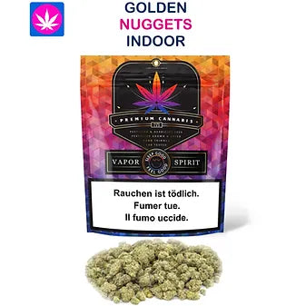 Golden Nuggets CBD Blüten Gross und klein