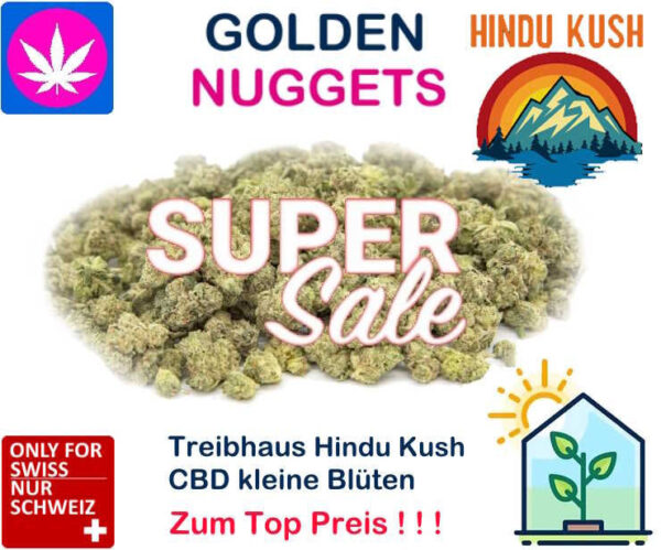 Golden Nuggets CBD Blüten Hindu Kush