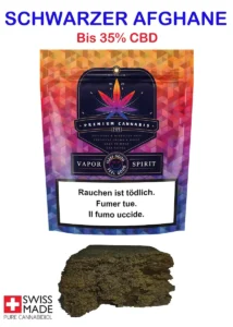 Schwarzer Afghane CBD Hash