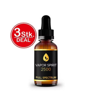 CBD Öl 25% Vollspektrum 10ml Flasche mit Verpackung Vapor Spirit Schweiz