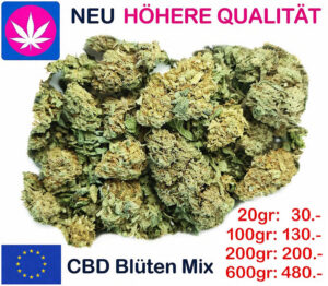CBD Blüten Mix günstig kaufen – hochwertige Schweizer Hanfblüten mit hohem CBD Gehalt
