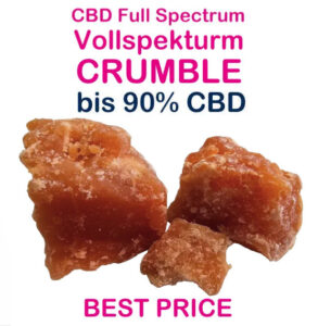 CBD Crumble 90 Prozent Cancon Konzentrat THC unter 0.2 Prozent