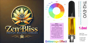 CBD Vape Zkittlez von Zen Bliss – Live Resin Full Spectrum Einweg Vape ohne PG und VG