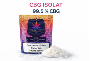 CBG Isolat 99,5 % Cannabigerol – Produktverpackung Schweiz