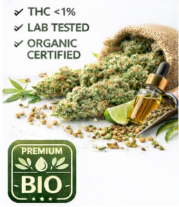 Bio CBD Blüten Glashaus