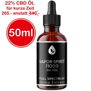 Vollspektrum Cannabis Öl THC frei 22.7 Prozent 50 ml